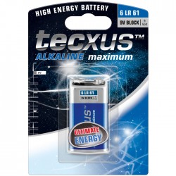 Μπαταρίες Αλκαλικές Tecxus 6 LR 61 9Volt Μπαταρίες Αλκαλικές Tecxus 6 LR 61 9Volt