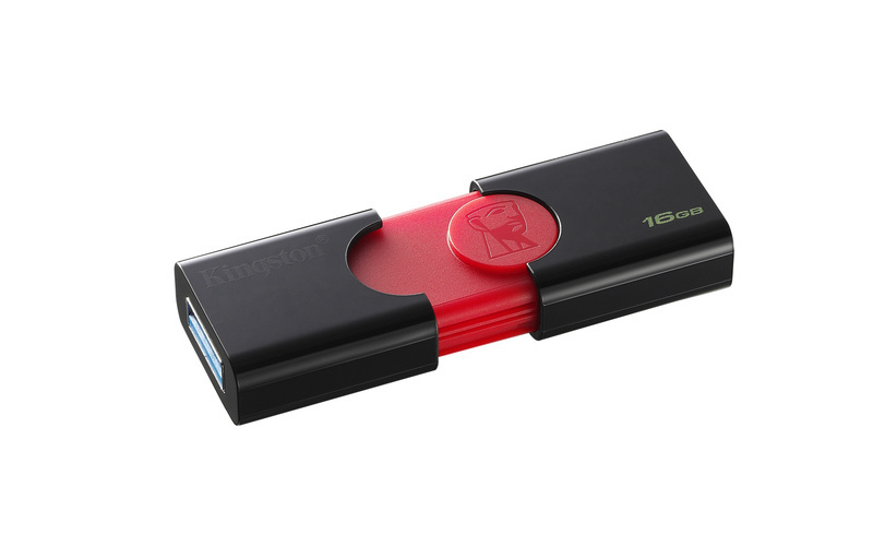Kingston Data Traveler 106 DT106/16GB USB 3.0 Black & Red Kingston Data Traveler 106 DT106/16GB USB 3.0 Black & Red