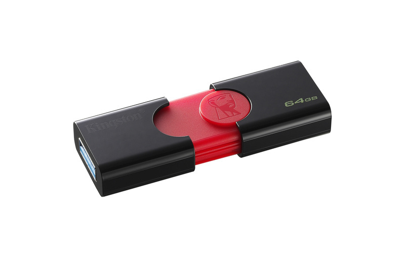 Kingston Data Traveler 106 DT106/64GB USB 3.0 Black & Red Kingston Data Traveler 106 DT106/64GB USB 3.0 Black & Red