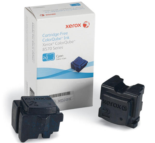 XEROX Colorstix Cyan 2x2.2K ColorQube 8570 108R00931 XEROX Colorstix Cyan 2x2.2K ColorQube 8570 108R00931