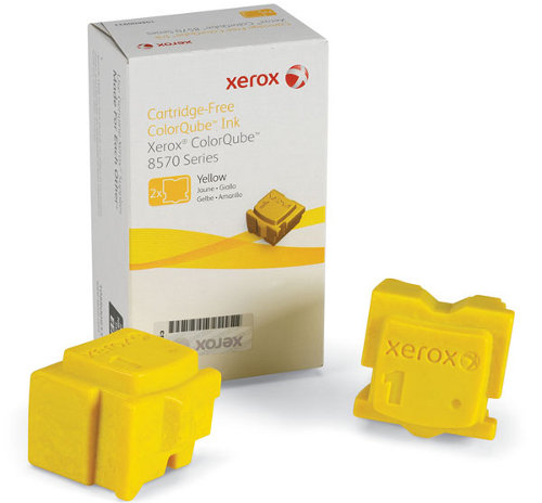 XEROX Colorstix Yellow 2x2.2K ColorQube 8570 108R00933 XEROX Colorstix Yellow 2x2.2K ColorQube 8570 108R00933