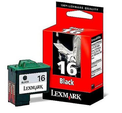 Ασπρόμαυρο Μελάνι LEXMARK 10N0016 BLACK High No16