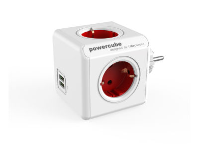 Πολύμπριζο PowerCube Original USB / Schuko Red Πολύμπριζο PowerCube Original USB / Schuko Red
