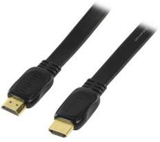 Καλώδιο HDMI 5m M/M Gold Flat Cable 4K/3D/Ethernet Καλώδιο HDMI 5m M/M Gold Flat Cable 4K/3D/Ethernet