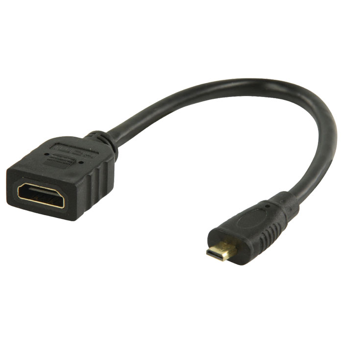 Αντάπτορας High Speed HDMI σε HDMI micro HDMI θηλυκό 0.20m Αντάπτορας High Speed HDMI σε HDMI micro HDMI θηλυκό 0.20m
