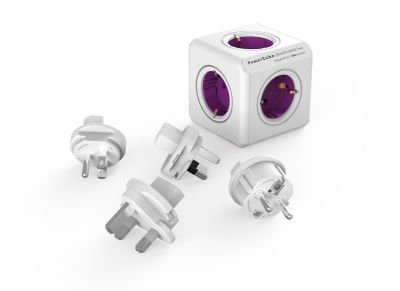 Πολύμπριζο PowerCube ReWirable+ 4x plugs Schuko Purple Πολύμπριζο PowerCube ReWirable+ 4x plugs Schuko Purple