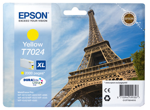 Έγχρωμο Μελάνι Epson T70244 Yellow Cartridge XL Έγχρωμο Μελάνι Epson T70244 Yellow Cartridge XL