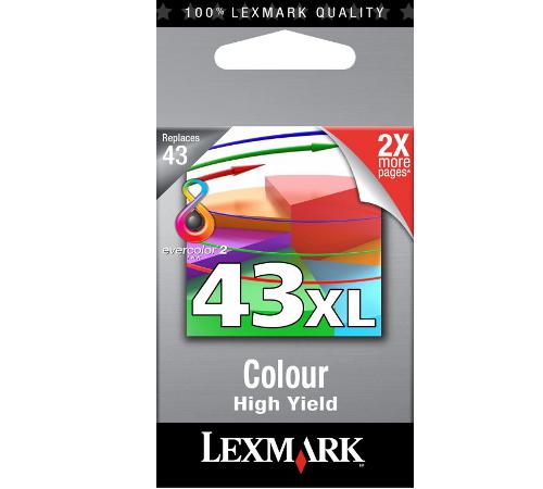 Έγχρωμο Μελάνι LEXMARK 18YX143 Color HI-YIELD 500pages No43XL Έγχρωμο Μελάνι LEXMARK 18YX143 Color HI-YIELD 500pages No43XL