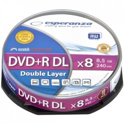 DVD+R DOUBLE LAYER 8,5GB 8x Speed Cakebox 10τμχ ESP DVD+R DOUBLE LAYER 8,5GB 8x Speed Cakebox 10τμχ ESP
