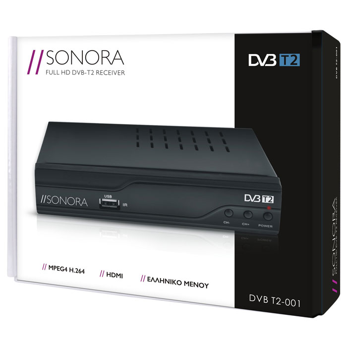 Αποκωδικοποιητής Sonora MPEG-4 DVB-T2 PVR FullHD Digea