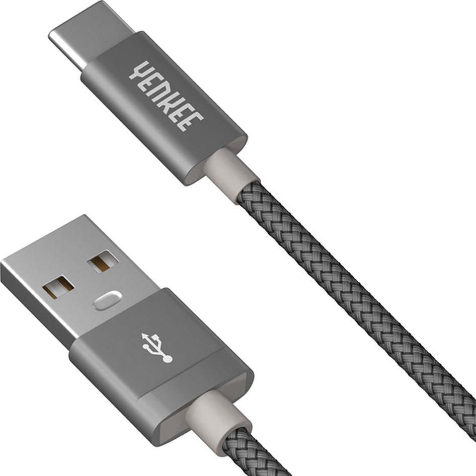 YENKEE YCU 302 GY USB A to USB C Charging Cables