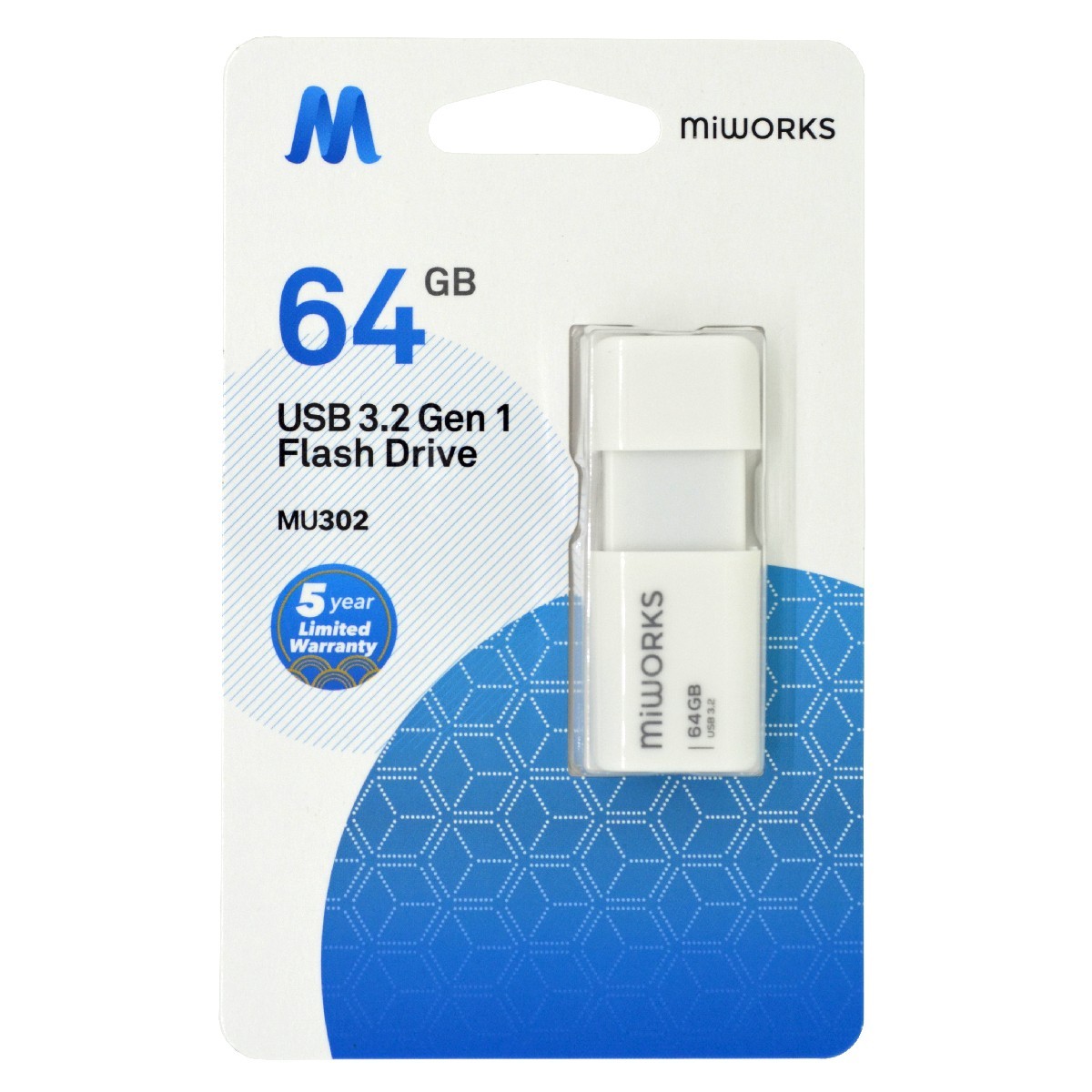 MiWorks 64Gb USB 3.2 Gen.1 MU302 Flash Disk