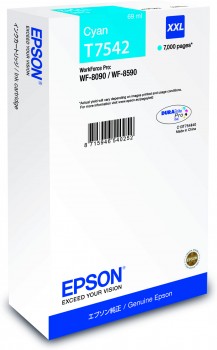 Έγχρωμο Μελάνι Epson C13T754240 Cyan WF-8090/8590 Size XXL 7k