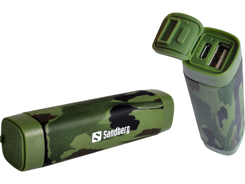 Φορητή μπαταρία φόρτισης Power Bank 2600mAh Sandberg Camo Φορητή μπαταρία φόρτισης Power Bank 2600mAh Sandberg Camo