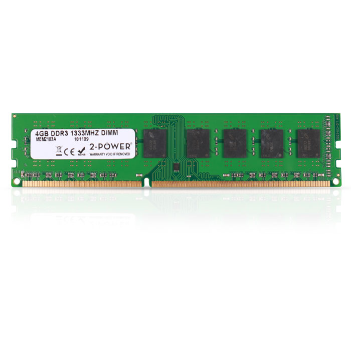 Μνήμη RAM 4GB DDR3 1333MHz PC3-10600 1.5V Non-ECC 2POWER