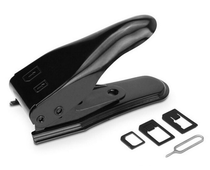 Dual SIM Κόπτης για iPhone, Nano & Micro, Black