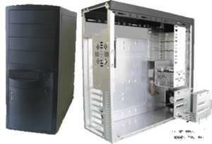 EUROCASE 5410C4FAN BLACK 400W 20/24 USB2/ Side FAN