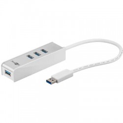 USB 3.0 Hub 4 Port Goobay για ταξίδια πολύ μικρό! White USB 3.0 Hub 4 Port Goobay για ταξίδια πολύ μικρό! White