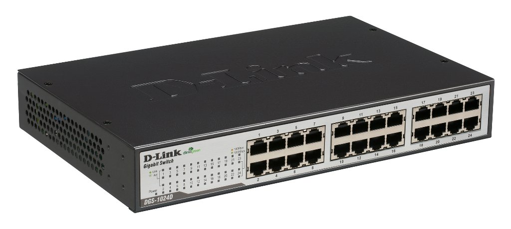 D-Link 24 port Switch 10/100/1000 Mbps DGS-1024D Gigabit