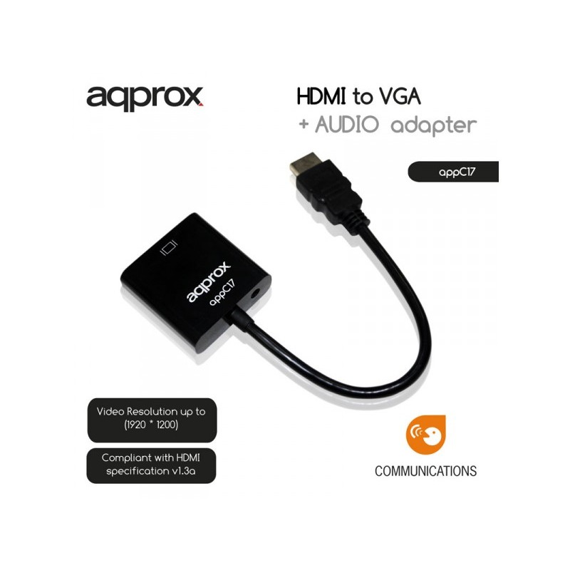 Αντάπτορας HDMI to VGA + Audio Adapter Approx /  NG