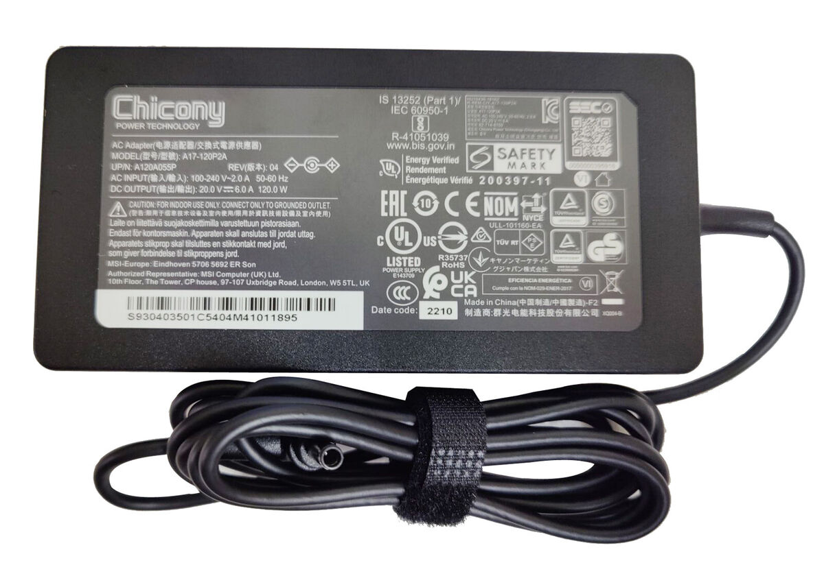 Τροφοδοτικό AC Adapter 20V 6A 120W A17-120P2A Τροφοδοτικό AC Adapter 20V 6A 120W A17-120P2A