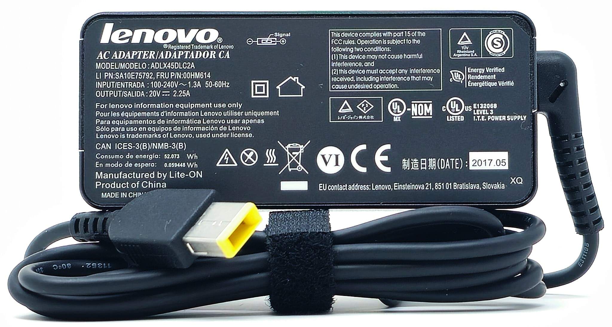 Τροφοδοτικό Laptop - AC Adapter LENOVO 20V 2.25A ADLX45NCC3A Τροφοδοτικό Laptop - AC Adapter LENOVO 20V 2.25A ADLX45NCC3A