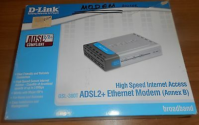 Dlink DSL-380T ADSL2+ Modem Router Annex B ISDN