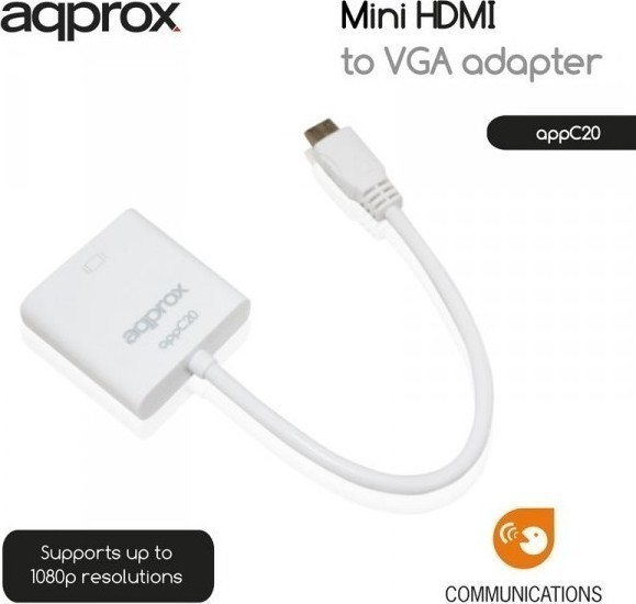 Approx Adaptor HDMI mini C Male to VGA Female
