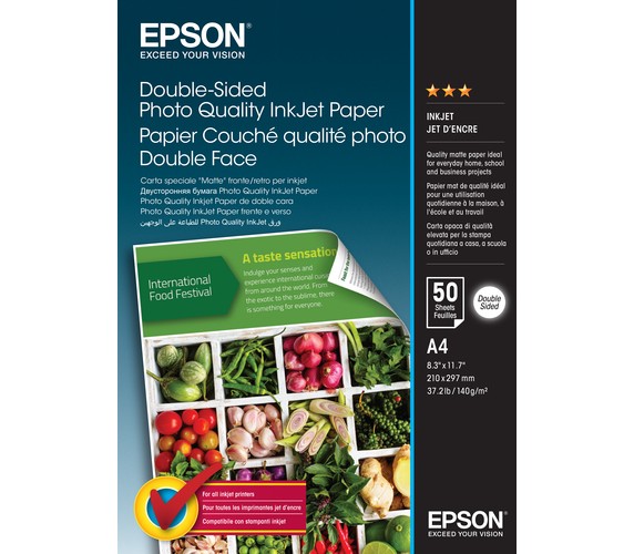 EPSON Photo Paper A4 140gr Double-Sided C13S400059