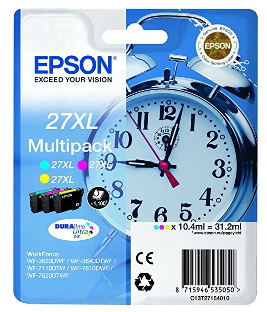 Έγχρωμα Μελάνια EPSON WF-3620DWF C13T27154010 3colors 27XL Έγχρωμα Μελάνια EPSON WF-3620DWF C13T27154010 3colors 27XL