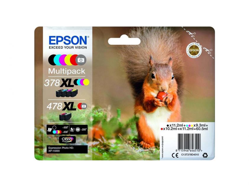 Epson T379D C13T379D4010 378XL+478XL Multipack Epson T379D C13T379D4010 378XL+478XL Multipack