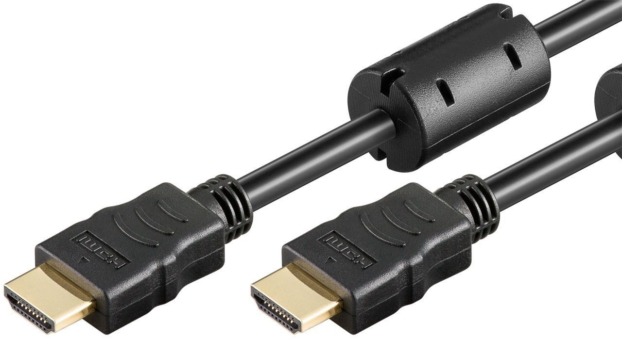 Καλώδιο HDMI 0.5m Male/Male HDMI/HDMI Black Powertech