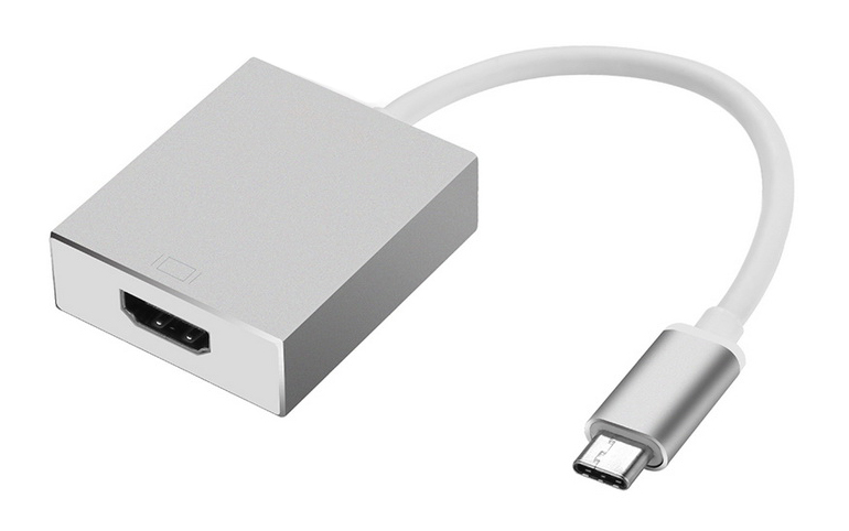 Adapter USB 3.1 Type-C male to HDMI female White