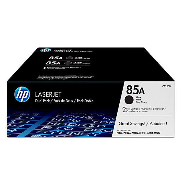 Toner HP Laserjet CE285AD Black P1102/M1212 Dual Pack Toner HP Laserjet CE285AD Black P1102/M1212 Dual Pack