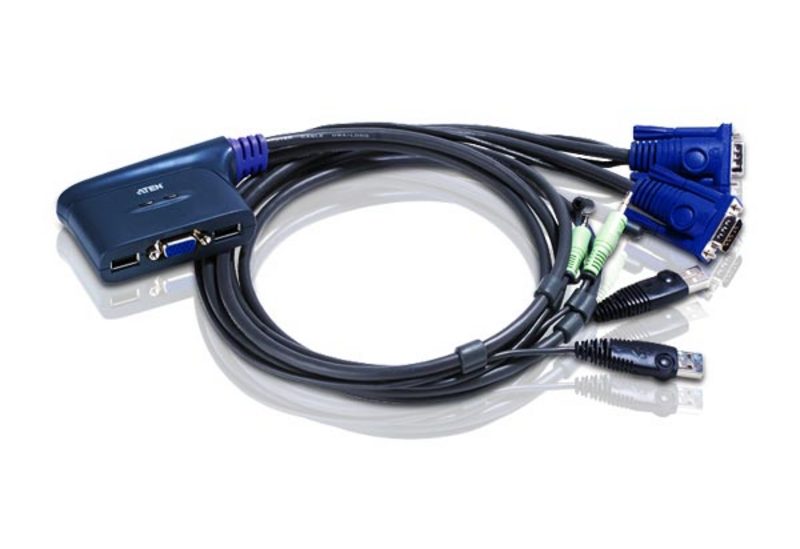 ATEN CS62US KVM Switch 2 Υπολογιστές USB/VGA με ήχο