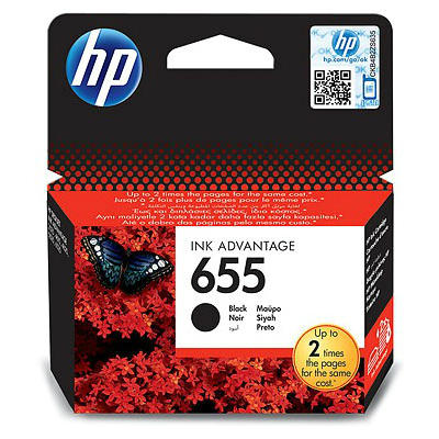 Μαύρο Μελάνι HP No655 Black Ink CZ109AE 550p 4615/6525/3525/5525 Μαύρο Μελάνι HP No655 Black Ink CZ109AE 550p 4615/6525/3525/5525