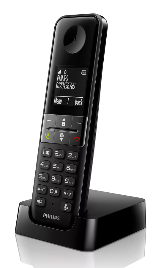 Ασύρματο Τηλέφωνο Philips D4701 Black