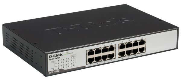 DLINK Switch DGS-1016D 16-Ports 10/100/1000 Gigabit Unmanaged