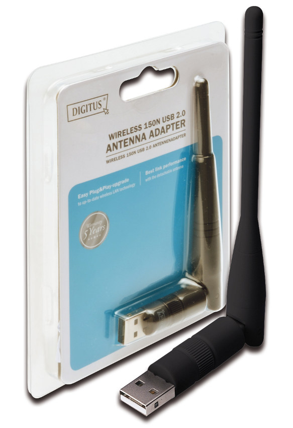 DIGITUS Wireless Lan 150N USB adapter 150Mbps DN-70440-1 DIGITUS Wireless Lan 150N USB adapter 150Mbps DN-70440-1