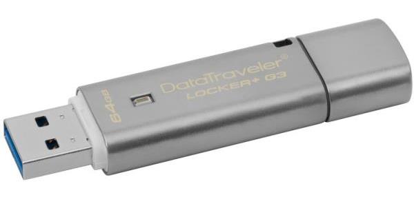 Kingston USB Stick Data Traveler Locker+G3 DTLPG3/64GB USB 3.0 Kingston USB Stick Data Traveler Locker+G3 DTLPG3/64GB USB 3.0