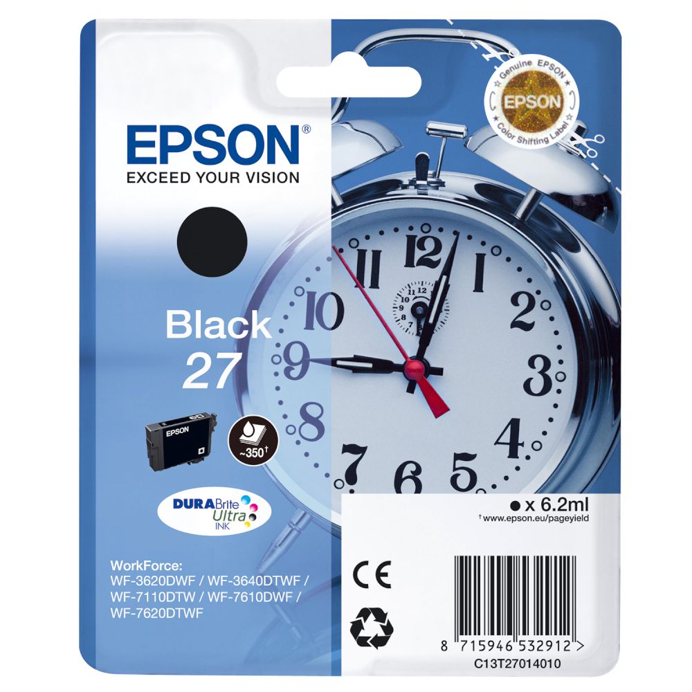 Μαύρο EPSON C13T27914012 T2701XXL 2200p BLACK WF-3620DWF