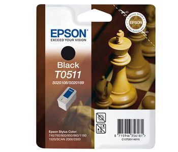 Ασπρόμαυρο Μελάνι EPSON T0511 S020108/S020189 Ασπρόμαυρο Μελάνι EPSON T0511 S020108/S020189