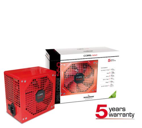 Τροφοδοτικό Tecnoware Core 550W 14cm FAN 5 Χρονια Εγγύηση PFC Τροφοδοτικό Tecnoware Core 550W 14cm FAN 5 Χρονια Εγγύηση PFC