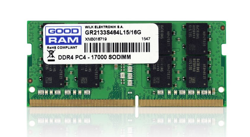 GOODRAM Μνήμη DDR4 8GB SO-Dimm 2133MHz PC4-17000 GOODRAM Μνήμη DDR4 8GB SO-Dimm 2133MHz PC4-17000