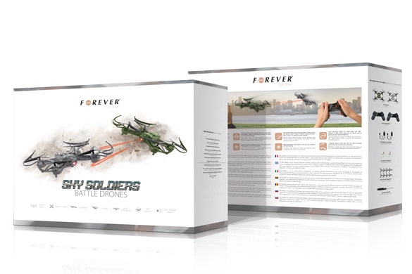 FOREVER Drone Sky Soldiers 2x Gaming Drones 2.4GHz FOREVER Drone Sky Soldiers 2x Gaming Drones 2.4GHz