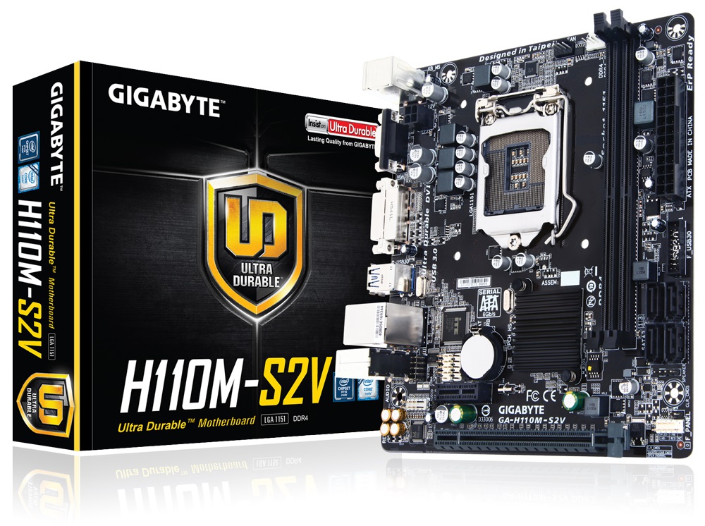 Μητρική Gigabyte H110M-S2V s1151/2xDDR4/Sata3/USB3.0/Glan Μητρική Gigabyte H110M-S2V s1151/2xDDR4/Sata3/USB3.0/Glan