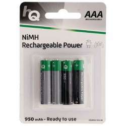 Μπαταρίες Επαναφορτιζόμενες HQ Rechargeable NiMH AAA 950mAh Μπαταρίες Επαναφορτιζόμενες HQ Rechargeable NiMH AAA 950mAh