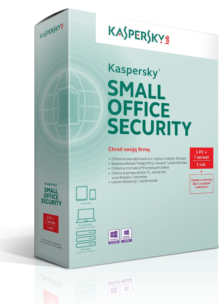 Kaspersky Small Office Security 1 Year 1License for 5-9 Licences Kaspersky Small Office Security 1 Year 1License for 5-9 Licences