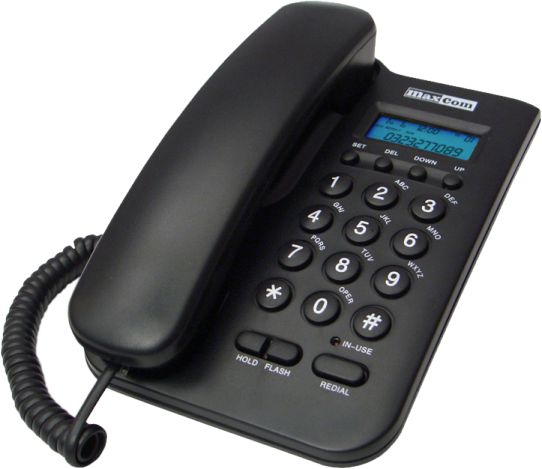 Maxcom επιτραπέζιο τηλέφωνο KXT100 χρώματος μαύρο Maxcom επιτραπέζιο τηλέφωνο KXT100 χρώματος μαύρο