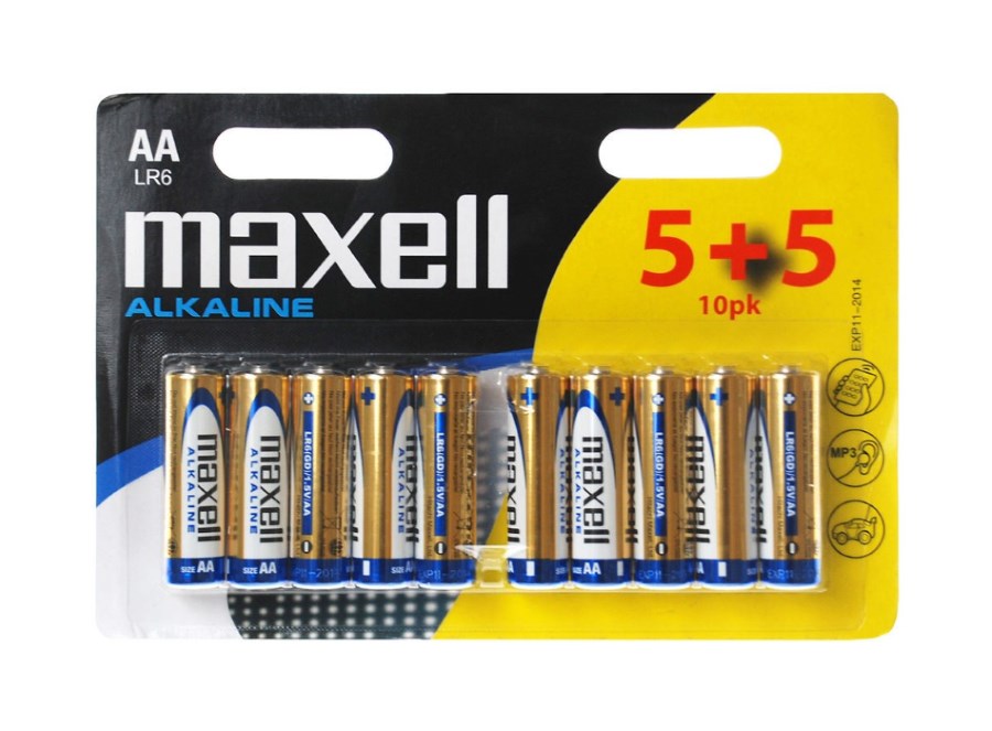 MAXELL Αλκαλικές Μπαταρίες AA LR06 5 τεμ + 5 MAXELL Αλκαλικές Μπαταρίες AA LR06 5 τεμ + 5